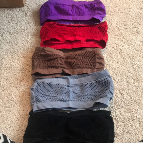 New Bandeaus w/ removable cups and mesh back - Picture 2 of 4